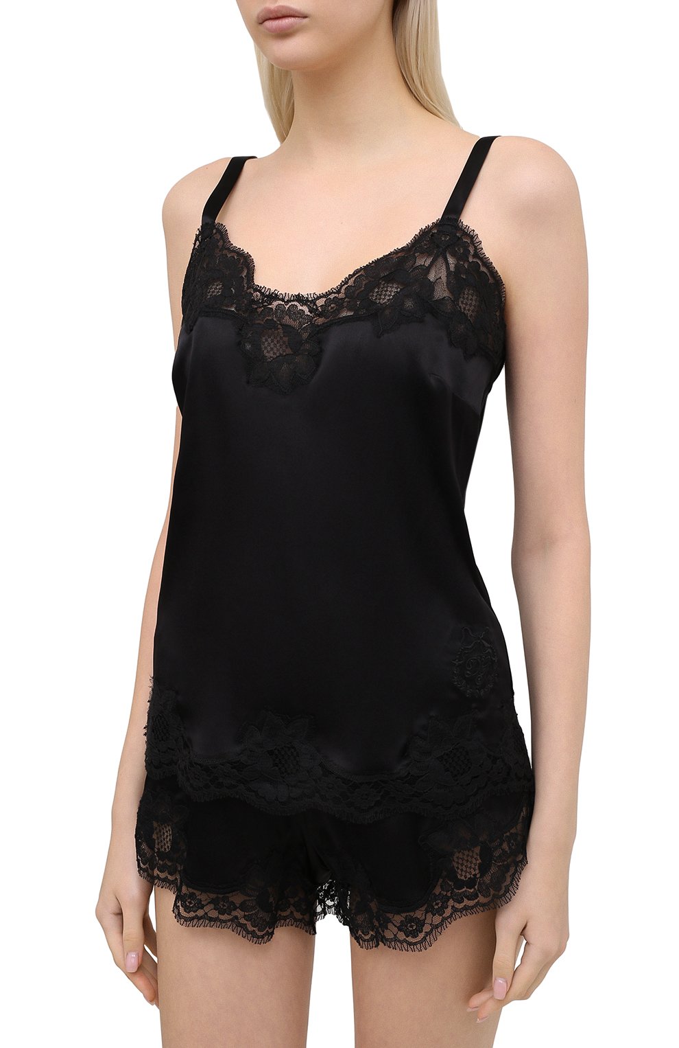 Топ из шелка и хлопка DOLCE & GABBANA, арт. 07B09T/FUAD8, фото 3