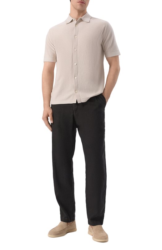 Хлопковая рубашка Van Laack SAFIR0S/S00301 Бежевый  SAFIR0S/S00301 Фото 2