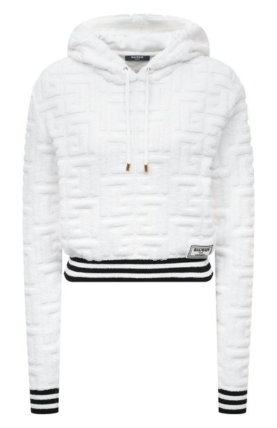 Женский хлопковое худи BALMAIN, арт. AF2JP005KE54