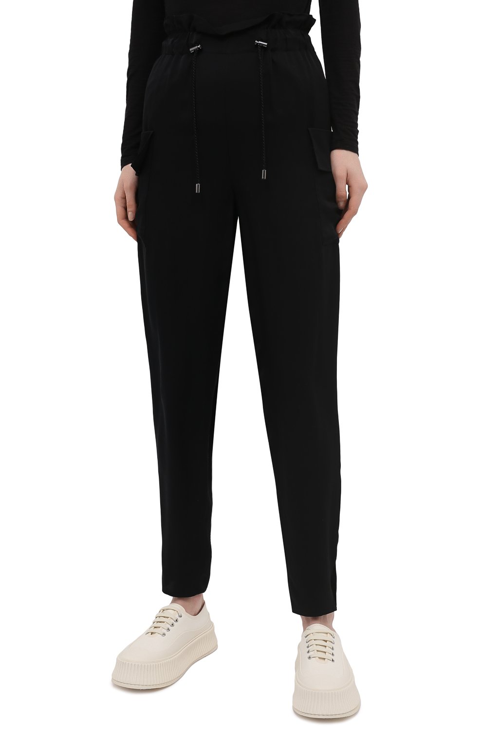 Брюки EMPORIO ARMANI черного цвета по цене 42250 руб., арт. 3K2P78/2NLCZ, фото 3 Брюки EMPORIO ARMANI, арт. 3K2P78/2NLCZ, фото 3