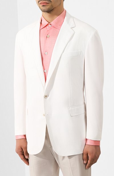 Хлопковый пиджак RALPH LAUREN, арт. 798748640, фото 3