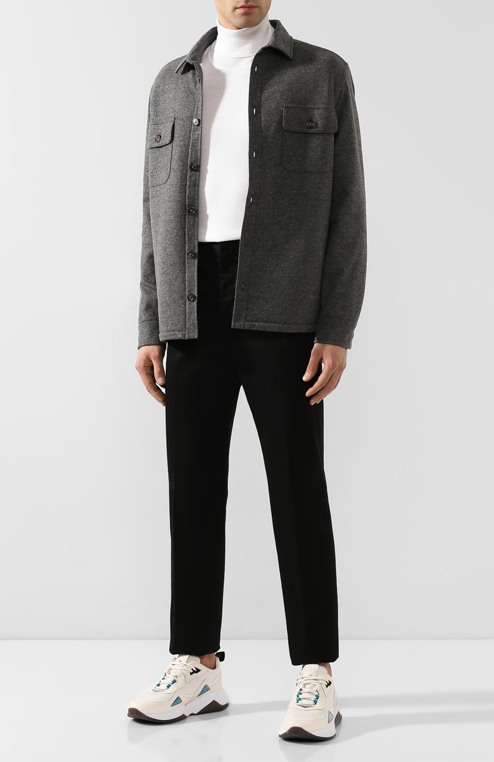 Водолазка из шерсти и шелка BOSS, арт. 50419133, фото 2