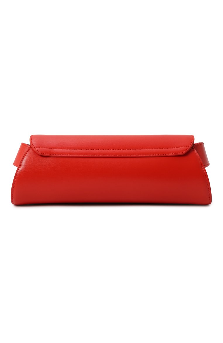 Женская сумка cannolo small JIL SANDER красного цвета, арт. J07WD0023-P5355 | Фото 6 (Драгоценные камни: Проставлено; Материал: Натуральная кожа; Материал сплава: Проставлено; Ремень/цепочка: На ремешке; Размер: small)