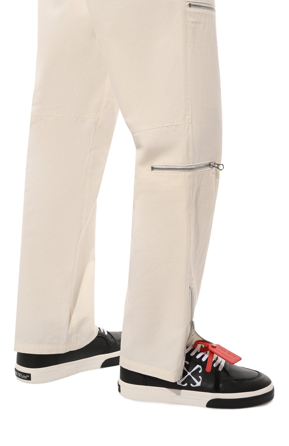 Кожаные кеды new low vulcanized OFF-WHITE, арт. 0MIA293S24LEA001, фо то 3