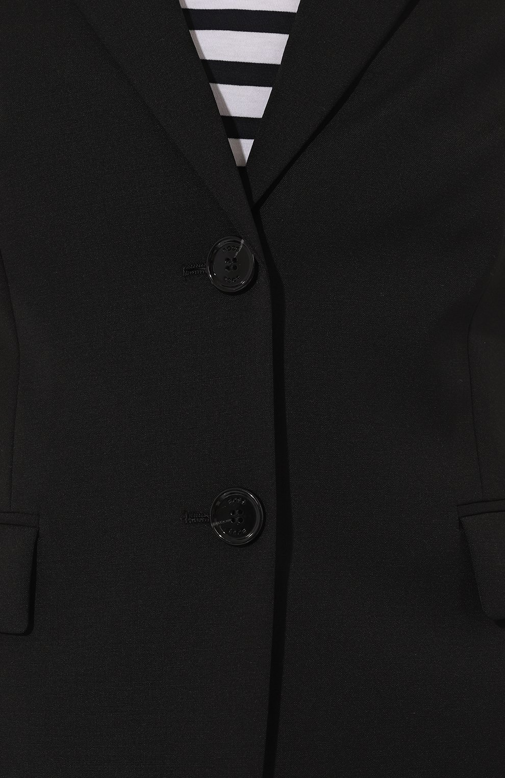 Шерстяной жакет BOSS черного цвета по цене 59850 руб., арт. 50490035, фото 5 Шерстяной жакет BOSS, арт. 50490035, фото 5