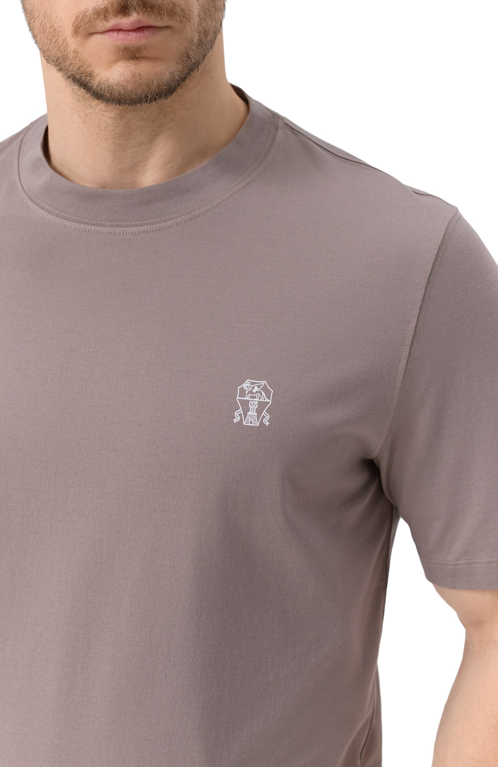 Хлопковая футболка BRUNELLO CUCINELLI, арт. M0B138440, фото 5