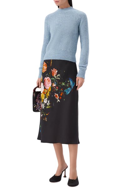 Шерстяной свитер DRIES VAN NOTEN голубого цвета по цене 69950 руб., арт. 011203/4709, фото 2 Шерстяной свитер DRIES VAN NOTEN, арт. 011203/4709, фото 2