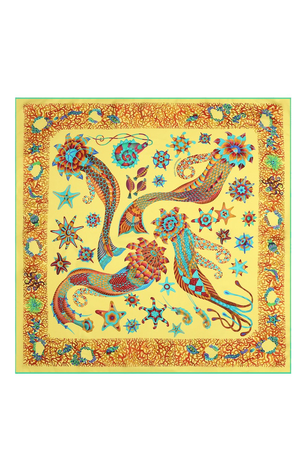 Шелковый платок mermaid KIRILL OVCHINNIKOV, арт. 90\M, фото 4