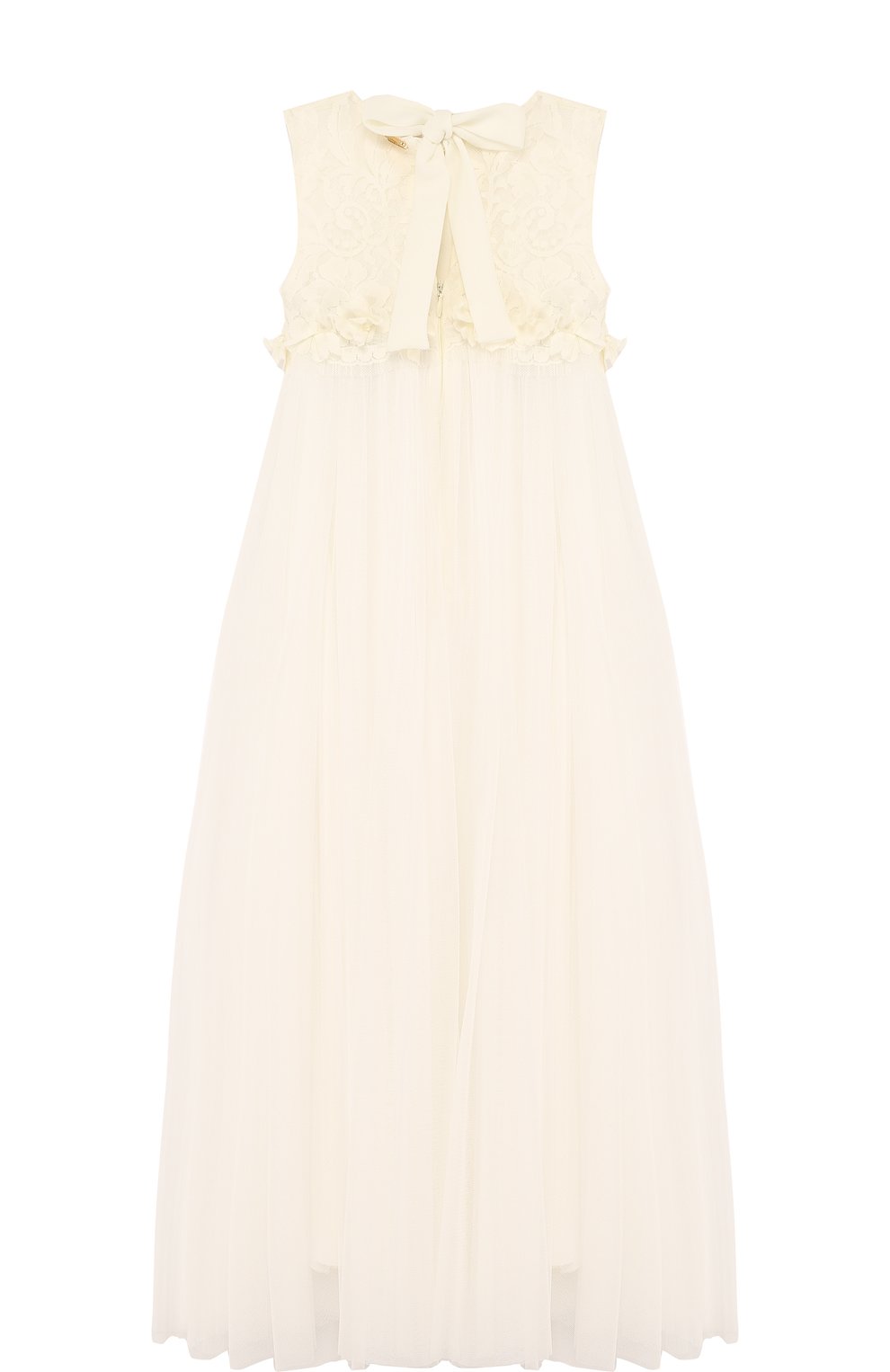 Многослойное платье из шелка и полиамида с кружевной отделкой RHEA COSTA, арт. BBY037/2-8, фото 2