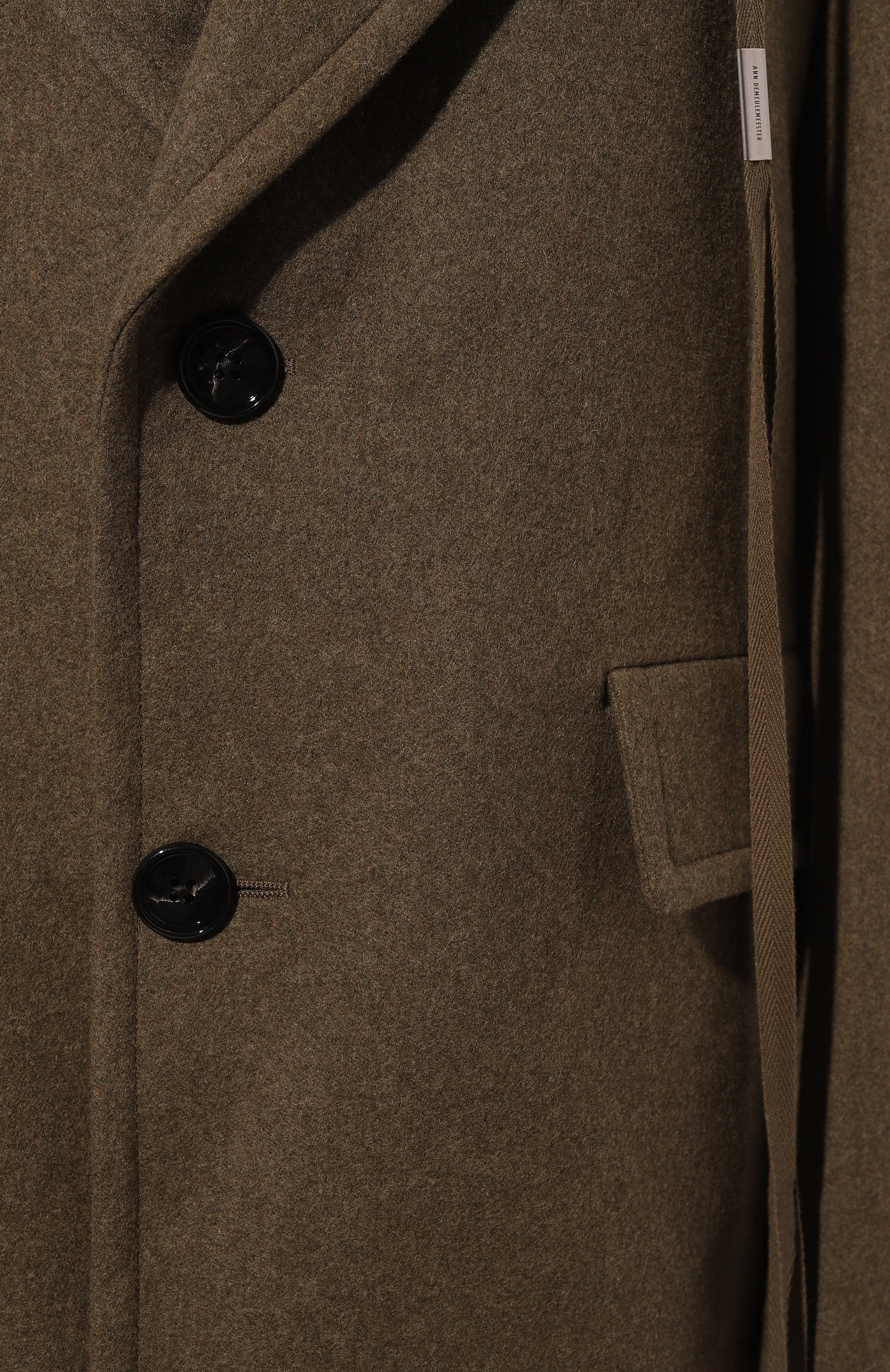 Шерстяное полупальто ANN DEMEULEMEESTER, арт. 2402-W-JA25-FA509-046, фото 5