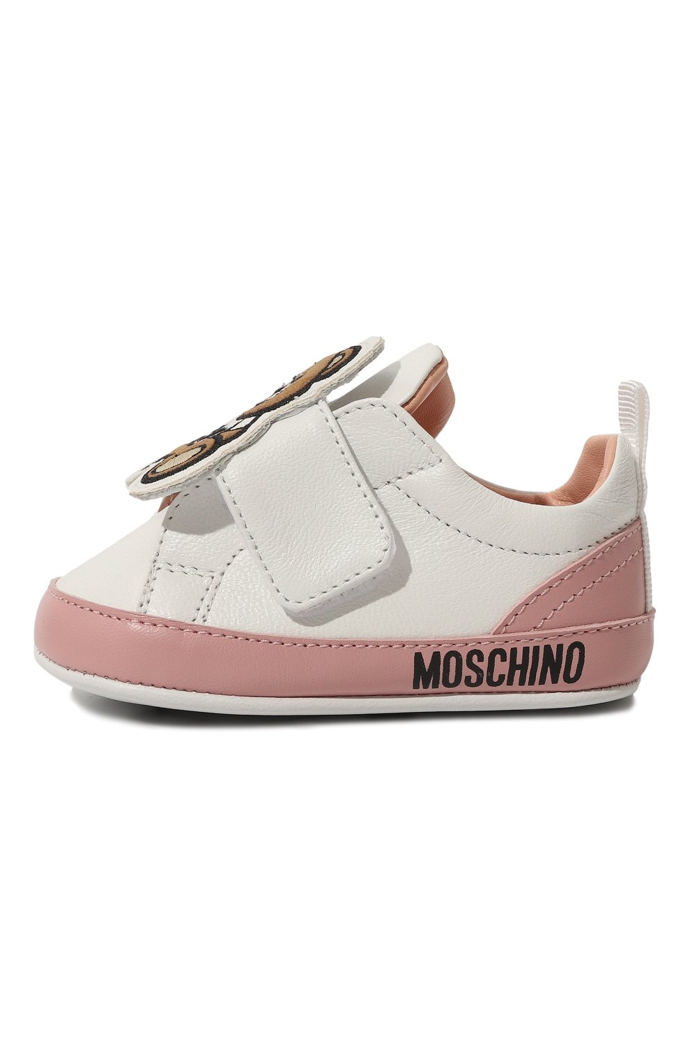 Кожаные пинетки MOSCHINO, арт. 77279, фото 2