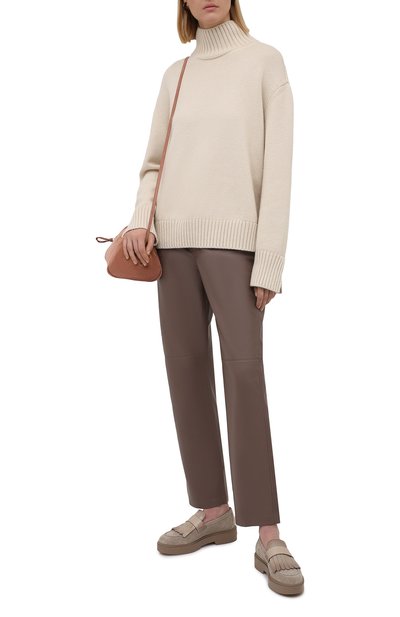 Замшевые лоферы SANTONI, арт. WUHW59521BEIAHHVE90, фото 2