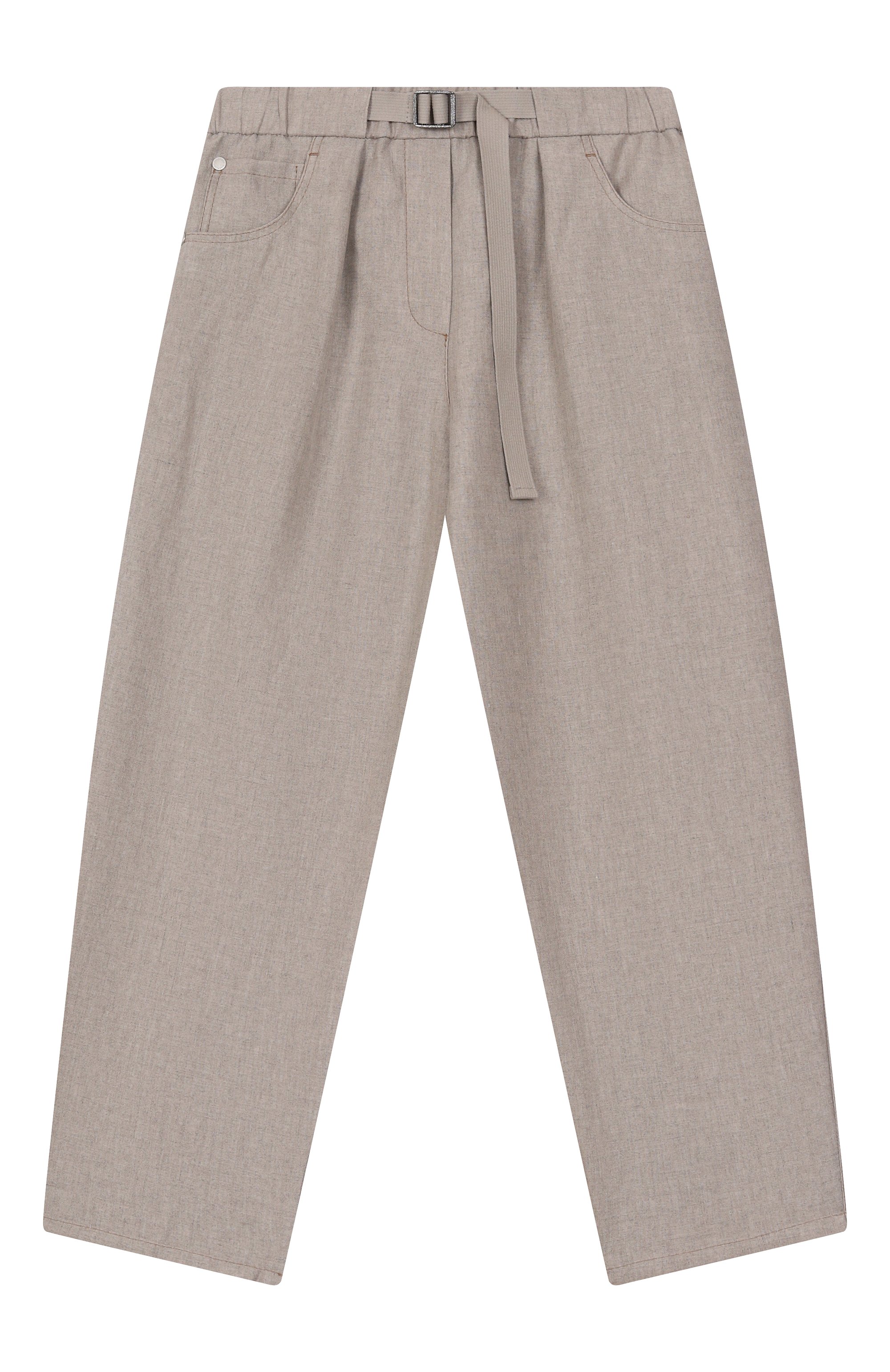 Брюки изо льна и вискозы BRUNELLO CUCINELLI, арт. BL136P235B, фото 1