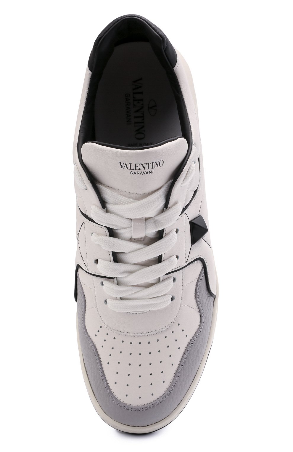 Кожаные кеды one stud VALENTINO белого цвета по цене 86650 руб., арт. WY2S0E71/NWN, фото 5 Кожаные кеды one stud VALENTINO, арт. WY2S0E71/NWN, фото 5