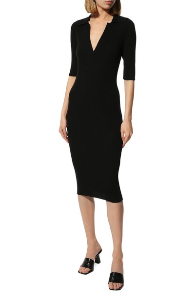 Шерстяное платье DRIES VAN NOTEN черного цвета по цене 74150 руб., арт. 221-011286-4701, фото 3 Шерстяное платье DRIES VAN NOTEN, арт. 221-011286-4701, фото 3