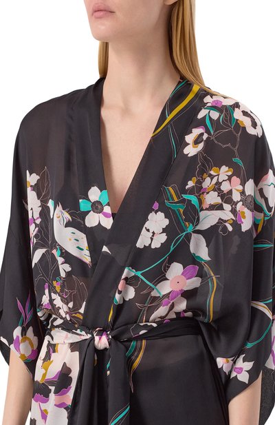 Шелковый халат CARINE GILSON, арт. PR0105-P, фото 5