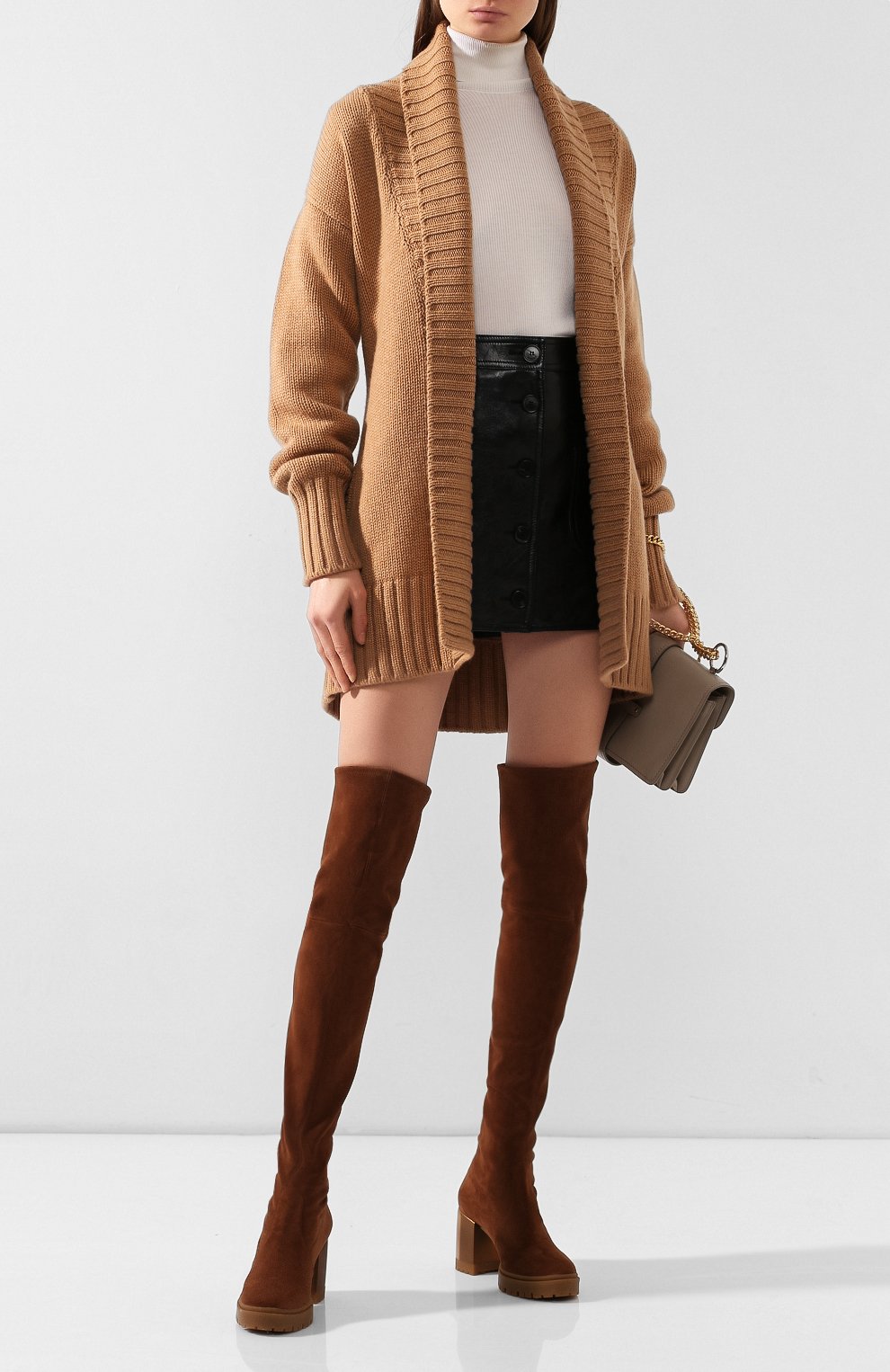 Кашемировый кардиган DOLCE & GABBANA бежевого цвета по цене 267500 руб., арт. FX502T/JAWPV, фото 2 Кашемировый кардиган DOLCE & GABBANA, арт. FX502T/JAWPV, фото 2