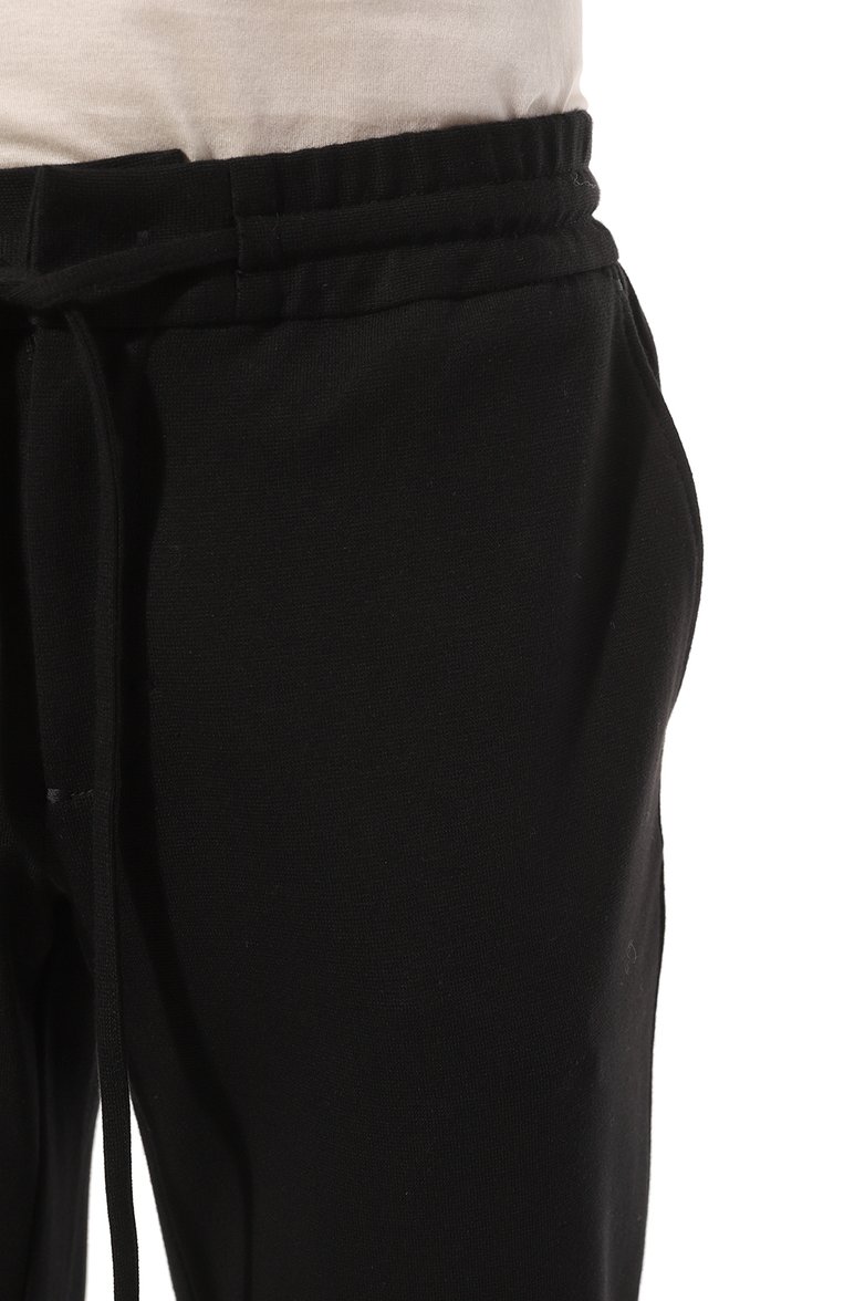 Мужские хлопковые брюки ZILLI черного цвета, арт. CP301CM0140VZS000 | Фото 5 (Длина (брюки, джинсы): Стандартные; Случай: Повседневный; Материал сплава: Проставлено; Материал внешний: Хлопок; Драгоценные камни: Проставлено; Стили: Кэжуэл)