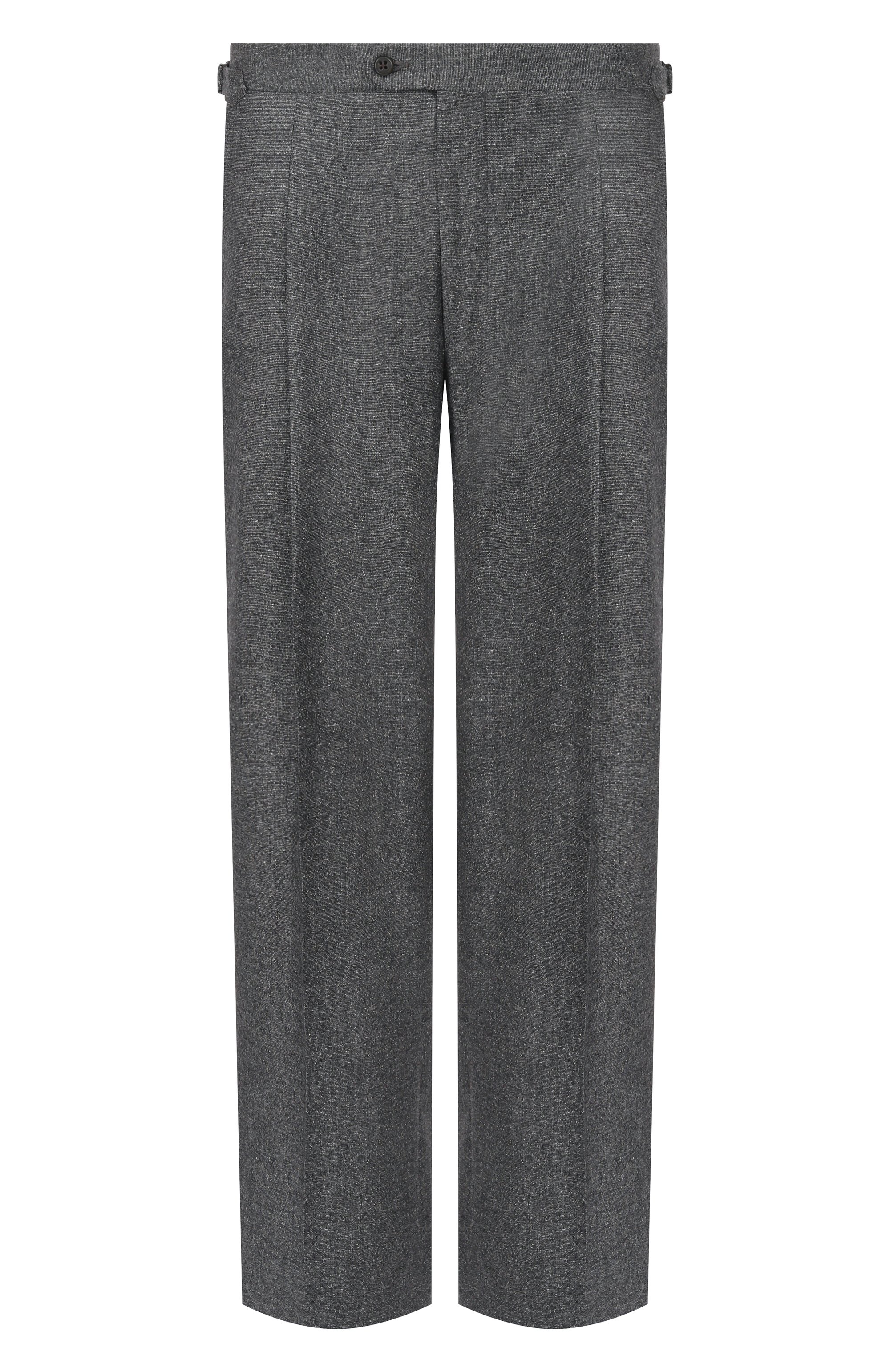 Брюки из шерсти и шелка CORNELIANI темно-серого цвета по цене 68050 руб., арт. 284L26/2A18511, фото 1 Брюки из шерсти и шелка CORNELIANI, арт. 284L26/2A18511, фото 1