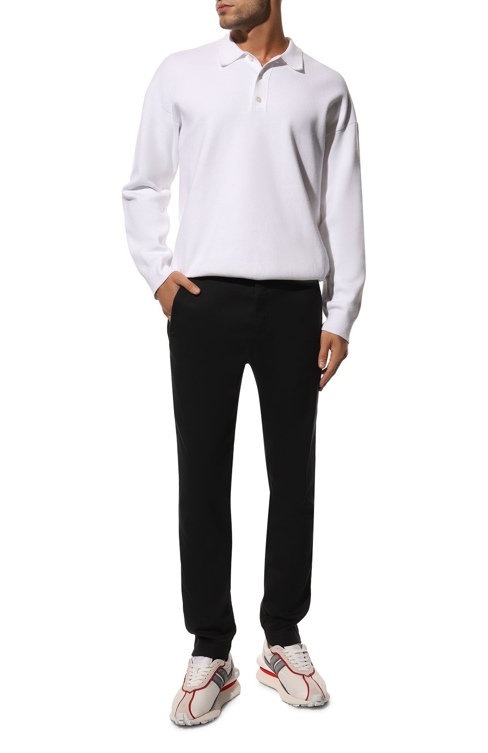 Брюки из хлопка и шерсти TRANSIT, арт. CFUTRSI180, фото 2