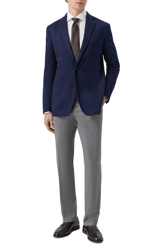 Шерстяные брюки Kiton UFPPERK0127H02 Серый  UFPPERK0127H02 Фото 2