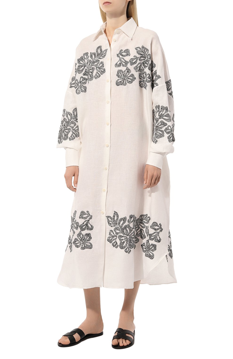 Льняное платье ERMANNO SCERVINO, арт. D444Q618EJH, фото 3