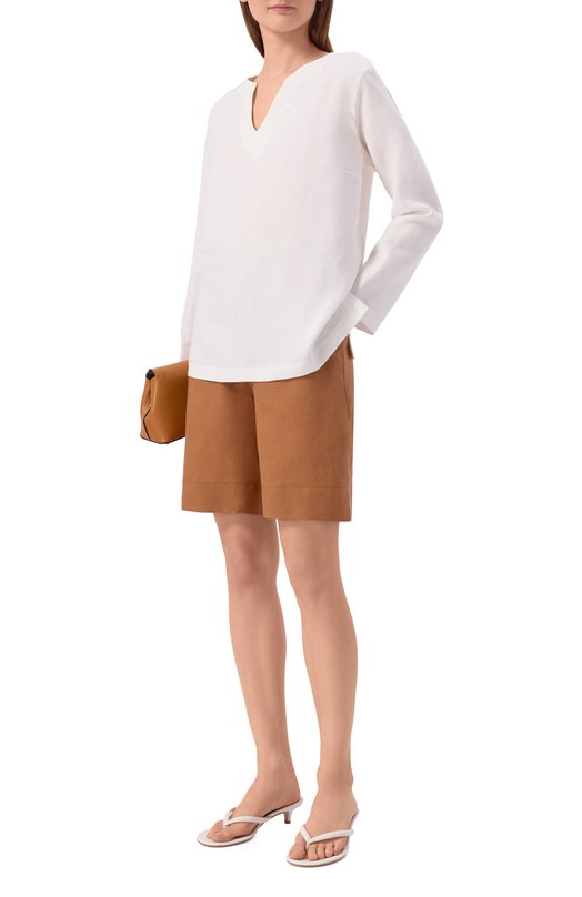 Льняные шорты Gran Sasso 76249/50000 Коричневый  76249/50000 Фото 2