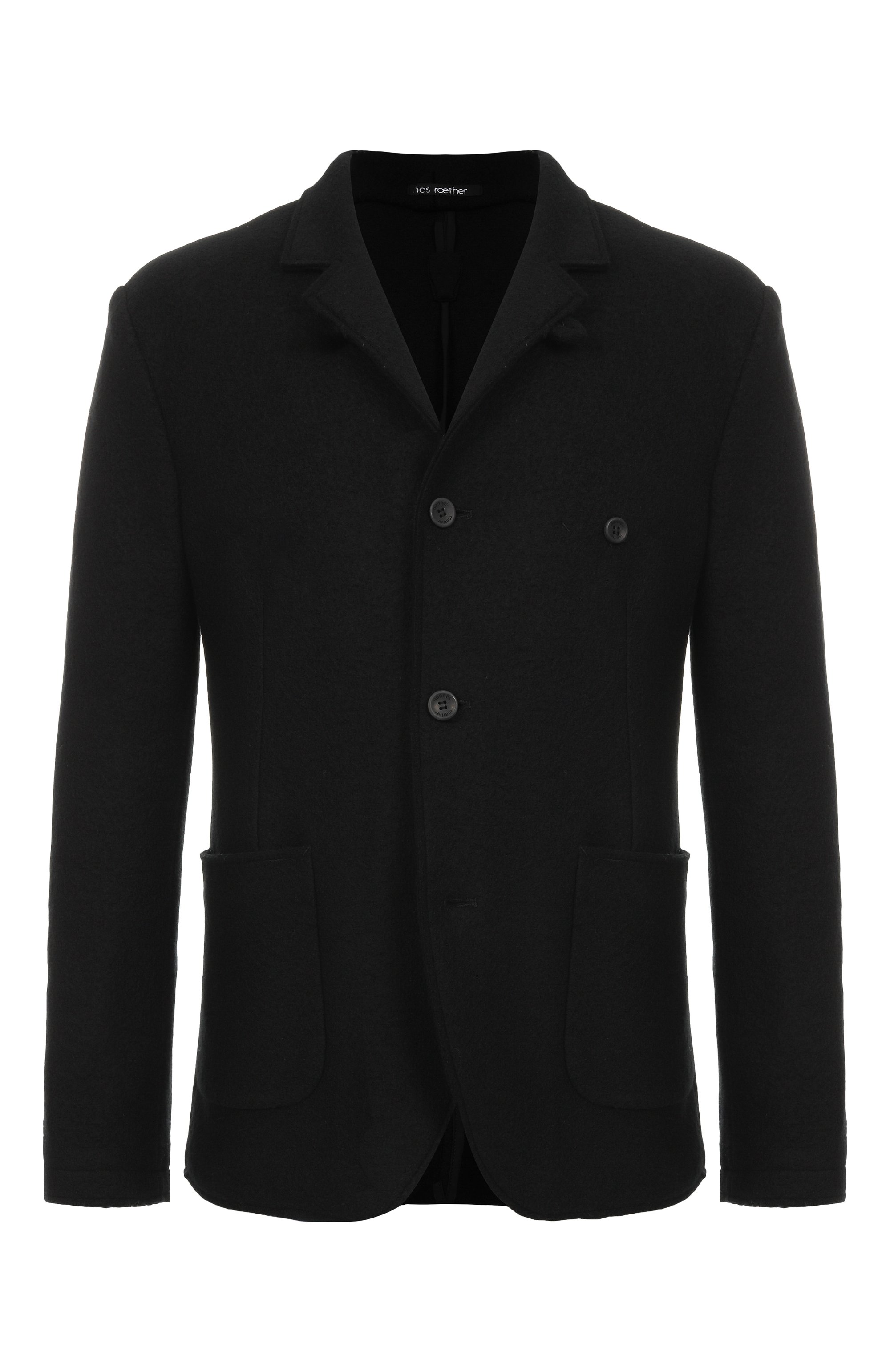 Шерстяной пиджак HANNES ROETHER черного цвета по цене 69950 руб., арт. J0P32PE.7066, фото 1 Шерстяной пиджак HANNES ROETHER, арт. J0P32PE.7066, фото 1