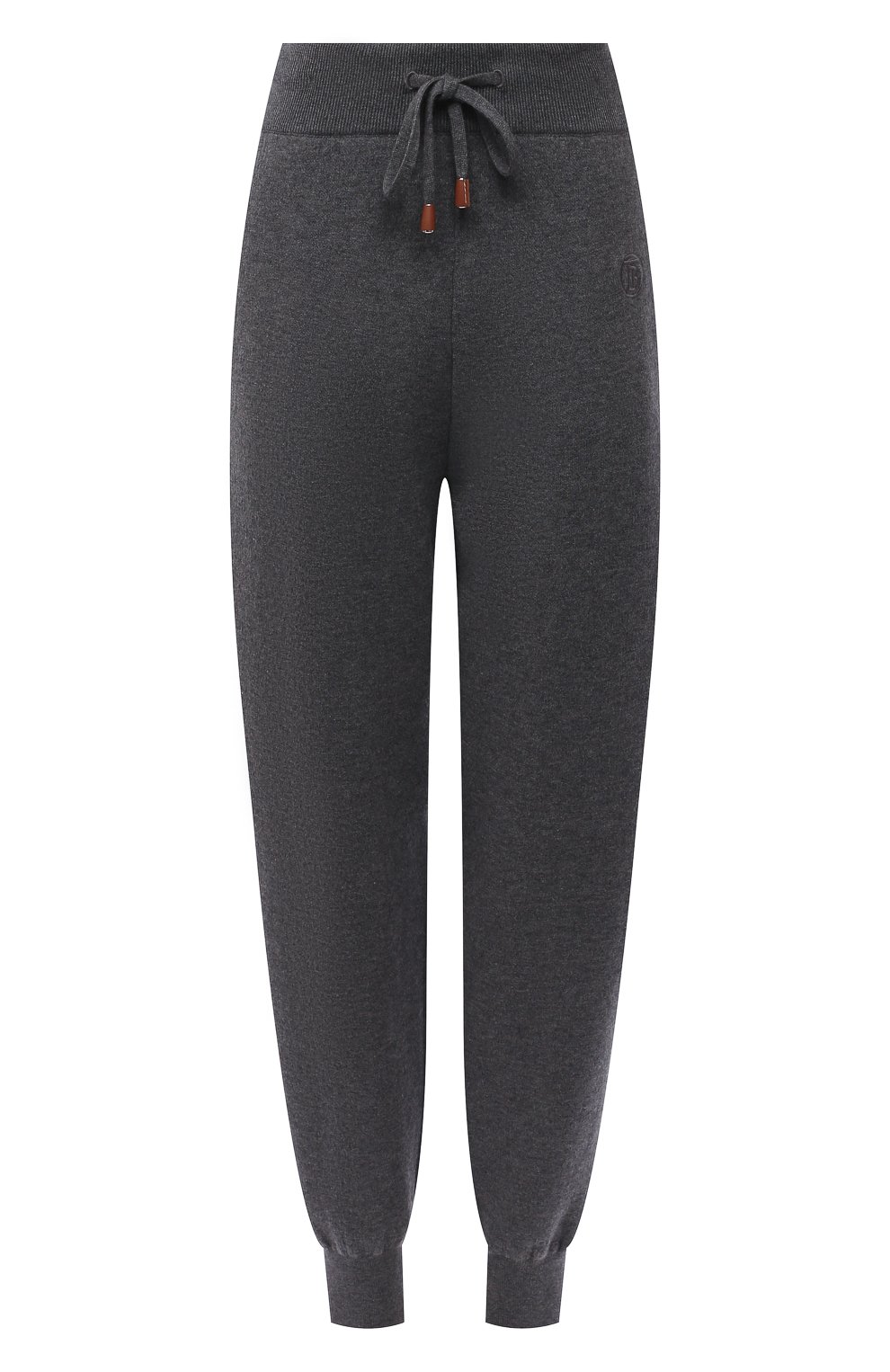 Джоггеры BURBERRY темно-серого цвета по цене 87550 руб., арт. 8044740, фото 1 Джоггеры BURBERRY, арт. 8044740, фото 1