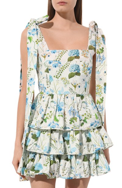 Платье из хлопка и льна PALM NOOSA разноцветного цвета по цене 43950 руб., арт. GE0 MINI DRESS, фото 3 Платье из хлопка и льна PALM NOOSA, арт. GE0 MINI DRESS, фото 3