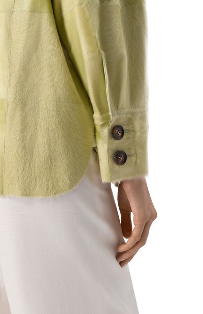 Куртка-рубашка из овчины KITON, арт. D61583K0921H, фото 5