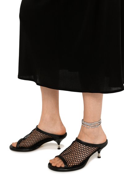 Анклет GIANVITO ROSSI серебряного цвета по цене 73600 руб., арт. QX1024.RIBCA.MG4NICR, фото 2 Анклет GIANVITO ROSSI, арт. QX1024.RIBCA.MG4NICR, фото 2