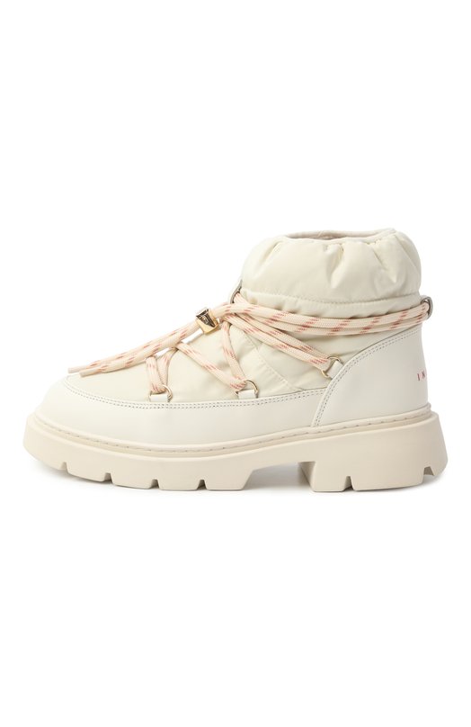 Комбинированные ботинки Biker Puffer INUIKII 1002.001.0021 Кремовый  1002.001.0021 Фото 4