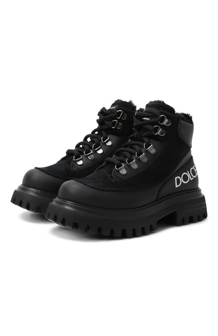 Кожаные ботинки DOLCE & GABBANA, арт. DA5177/AL696/27-36