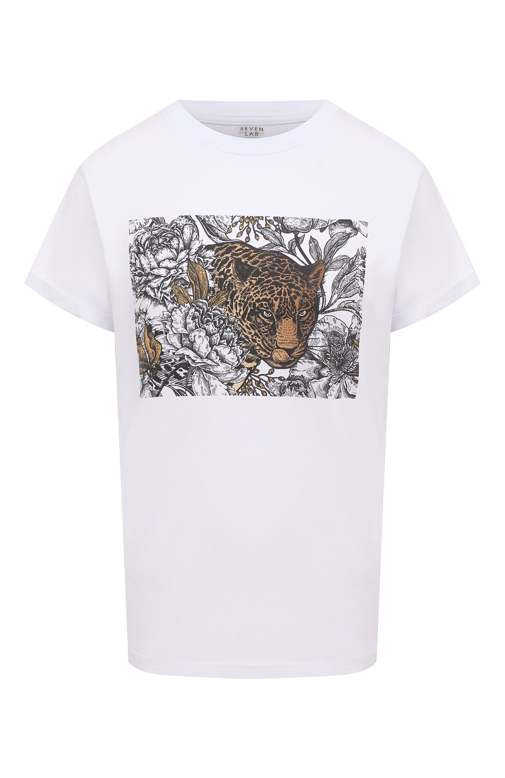 Хлопковая футболка SEVEN LAB, арт. T-Leo white, фото 1