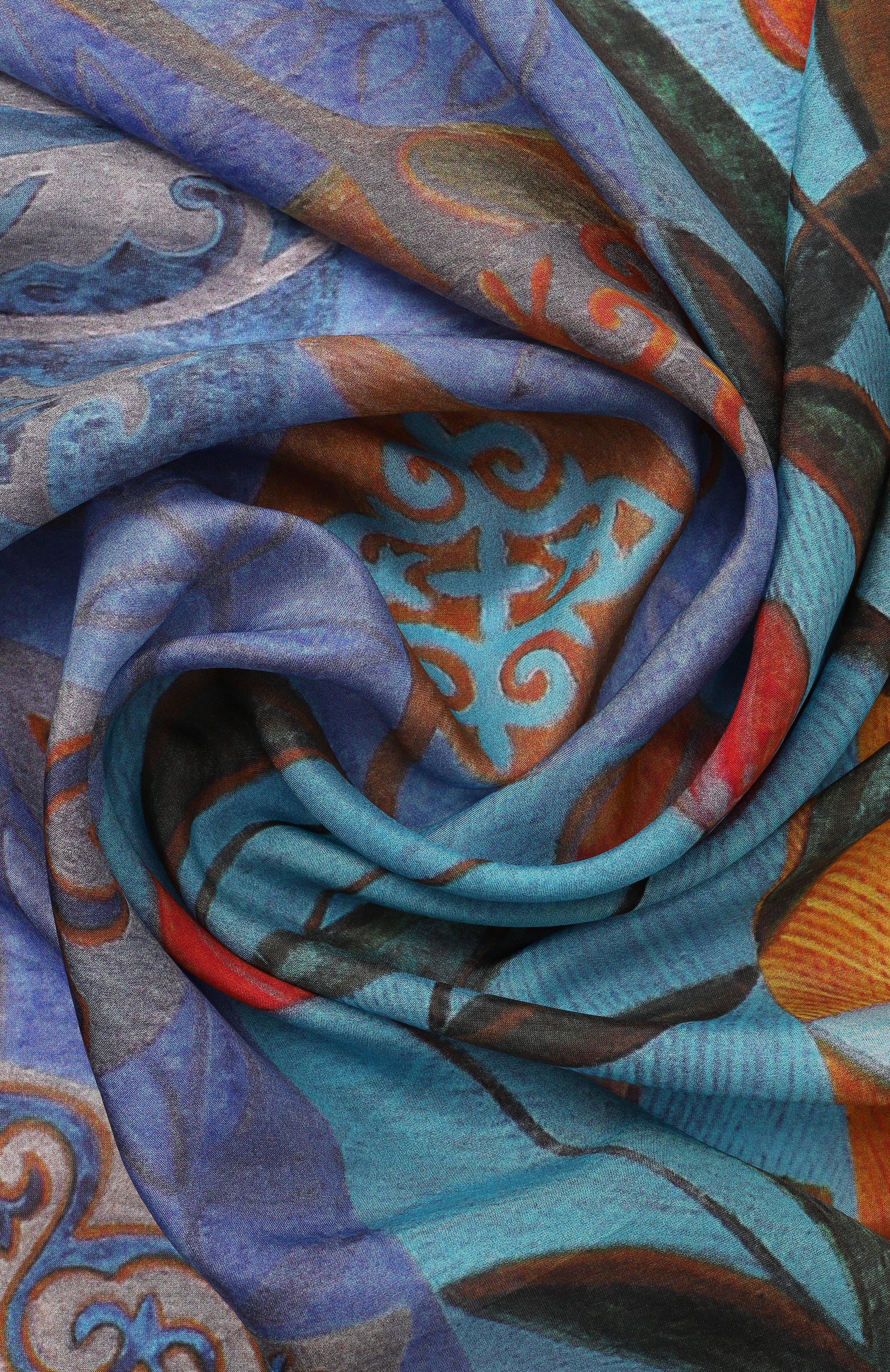 Шелковый платок праздник весны GOURJI, арт. 91150237/442191108, фото 3