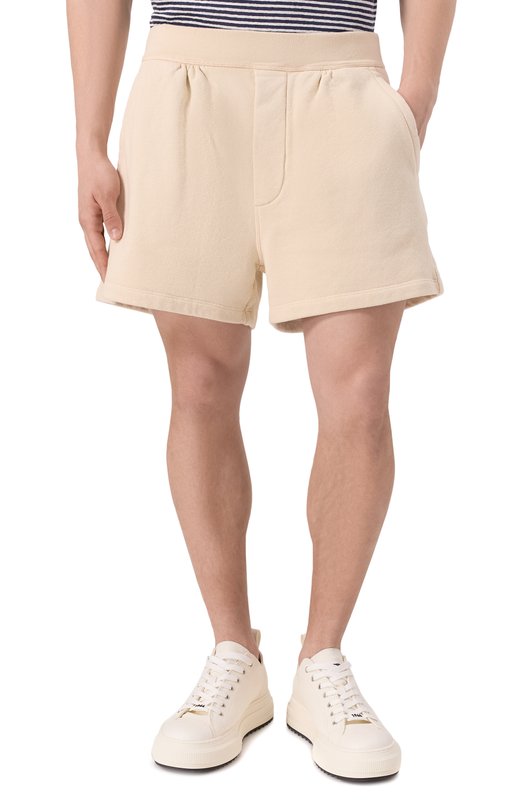 Хлопковые шорты Dsquared2 S78MU0056/S25140 Бежевый  S78MU0056/S25140 Фото 3