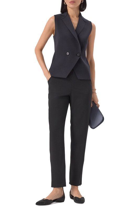 Шелковый жилет Giorgio Armani GW001816/AF18794 Синий  GW001816/AF18794 Фото 2