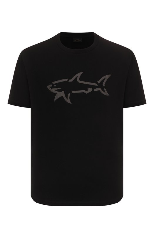 Хлопковая футболка Paul&Shark 14311653 Чёрный 14311653