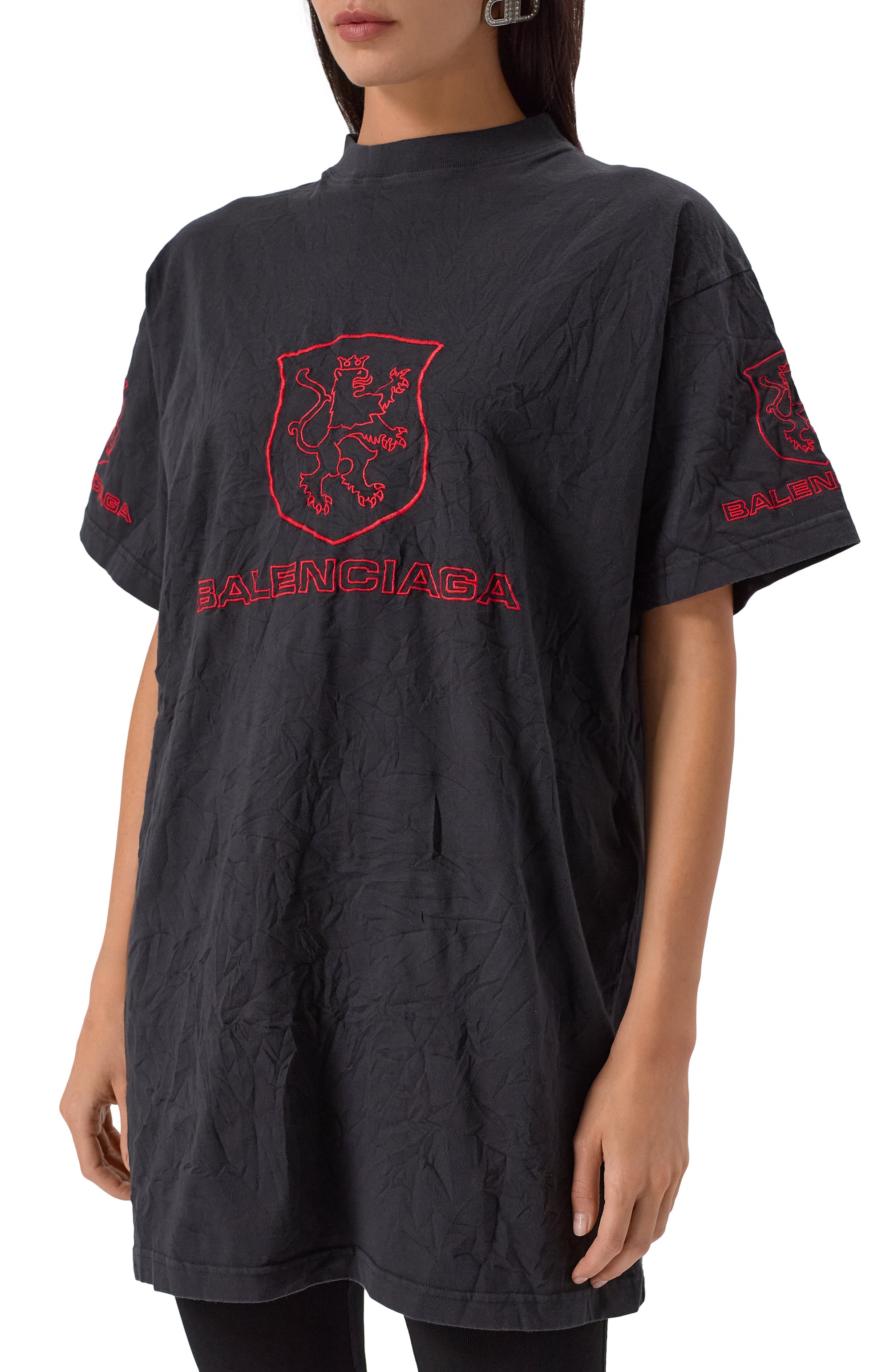 Хлопковая футболка BALENCIAGA, арт. 787349/TRVR9, фото 7