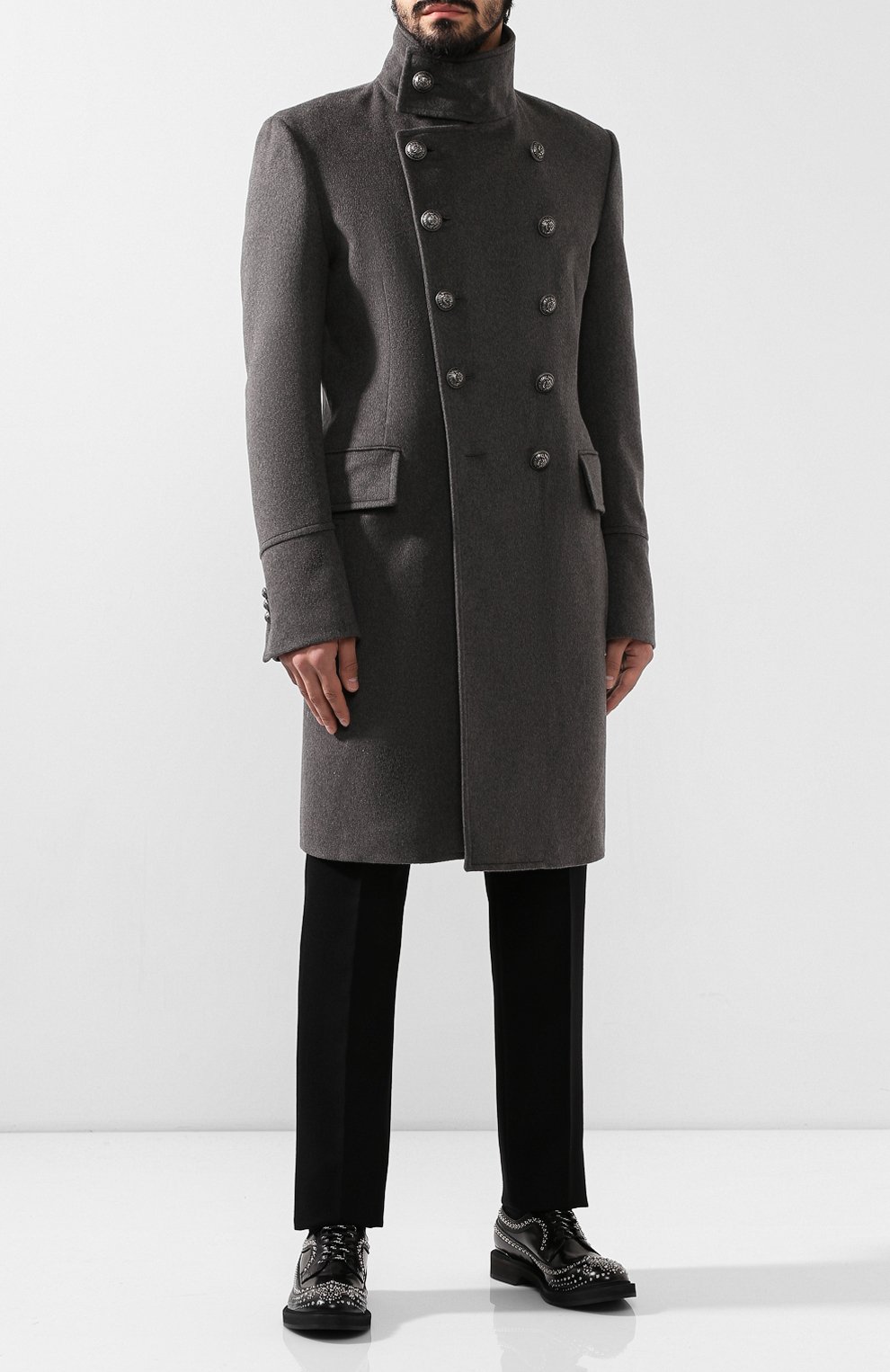 Пальто из смеси шерсти и кашемира BALMAIN, арт. SH08869/W019, фото 2