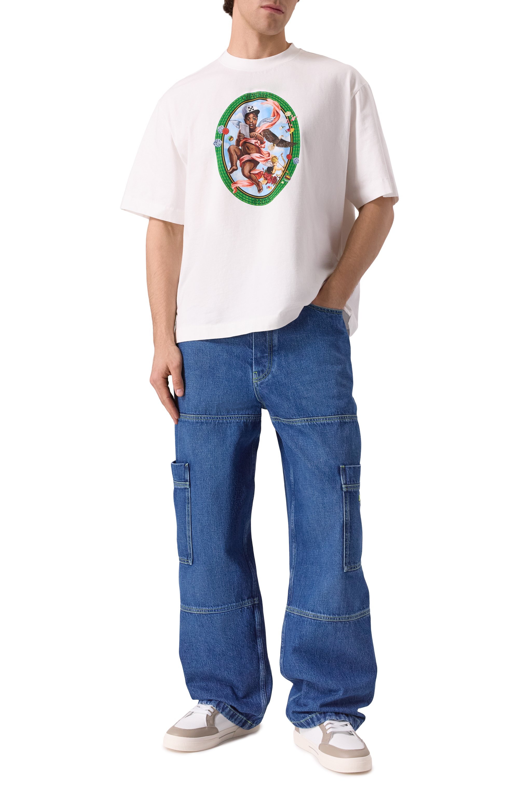 Джинсы OFF-WHITE, арт. 0MYA18QS25DEN001, фото 2