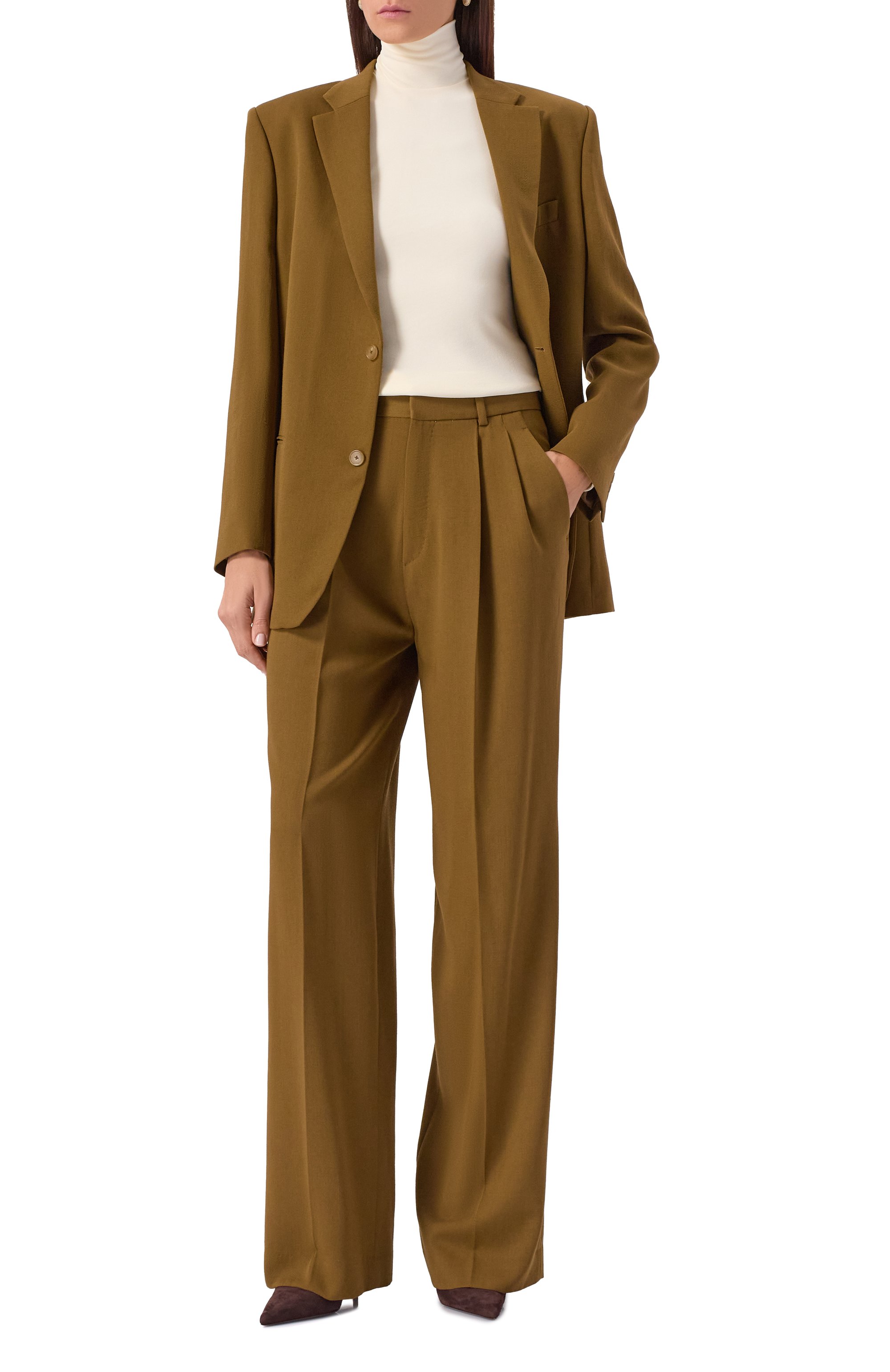 Брюки из шерсти и вискозы PETAR PETROV, арт. F25TP5/WV/VI, фото 2