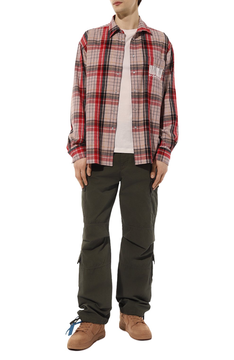 Шерстяные кеды out of office OFF-WHITE, арт. OMIA189F22FAB0016262, фото 2