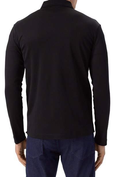 Хлопковое поло PAUL&SHARK черного цвета по цене 46650 руб., арт. 15311746/3XL-6XL, фото 4 Хлопковое поло PAUL&SHARK, арт. 15311746/3XL-6XL, фото 4