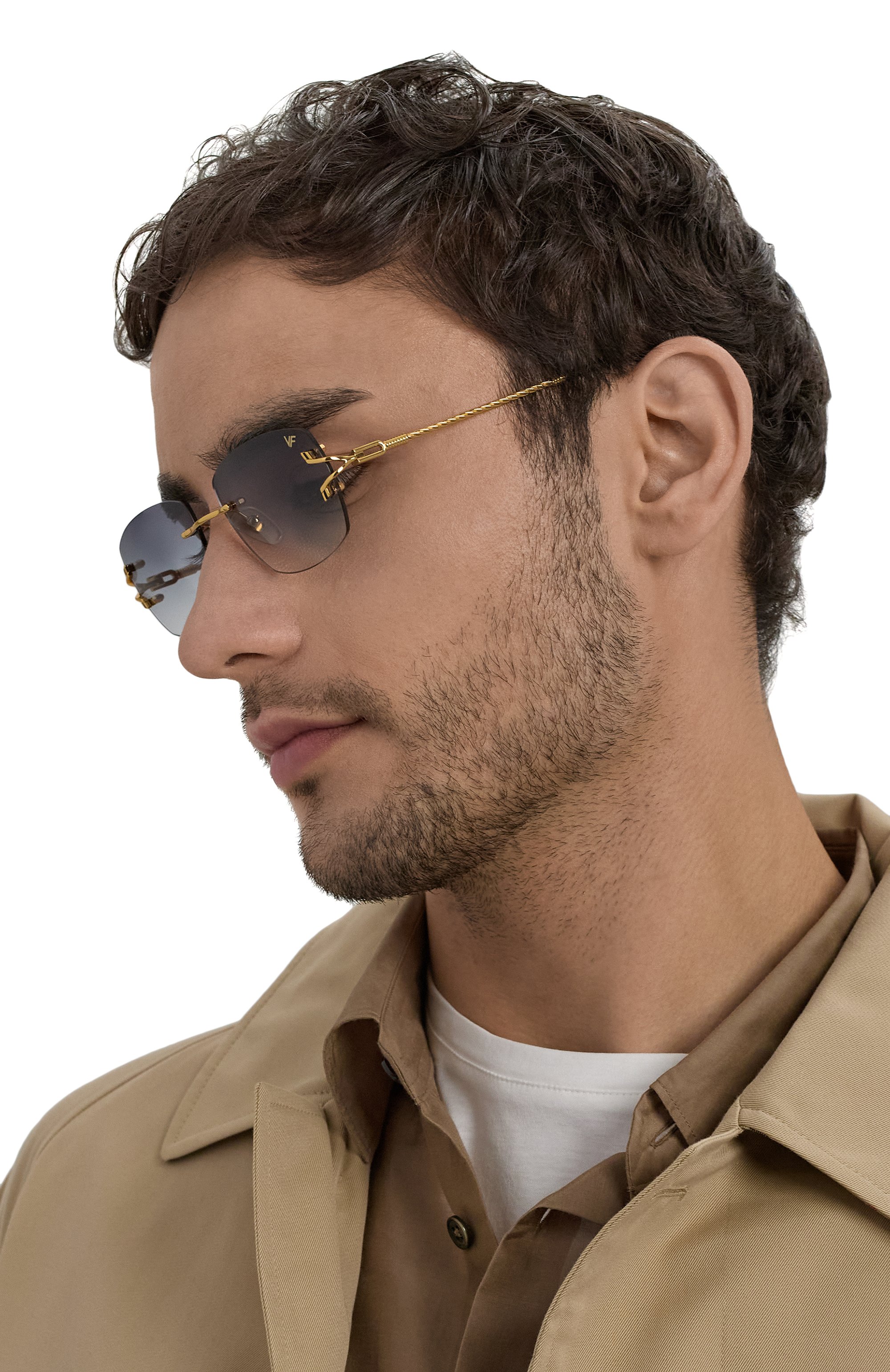 Солнцезащитные очки VINTAGE FRAMES, арт. BAL HARB0UR G0LD/ASPHALT, фото 2
