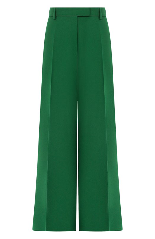 Шерстяные брюки Dries Van Noten 010946/2249 Зелёный 010946/2249