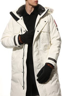 Мужские утепленные перчатки the outdoor capsule ZEGNA черного цвета, арт. N6T09/141 | Фото 2 (Материал: Шерсть, Текстиль; Кросс-КТ: Спорт; Материал сплава: Проставлено; Нос: Не проставлено; Региональные ограничения белый список (Axapta Mercury): Не проставлено)