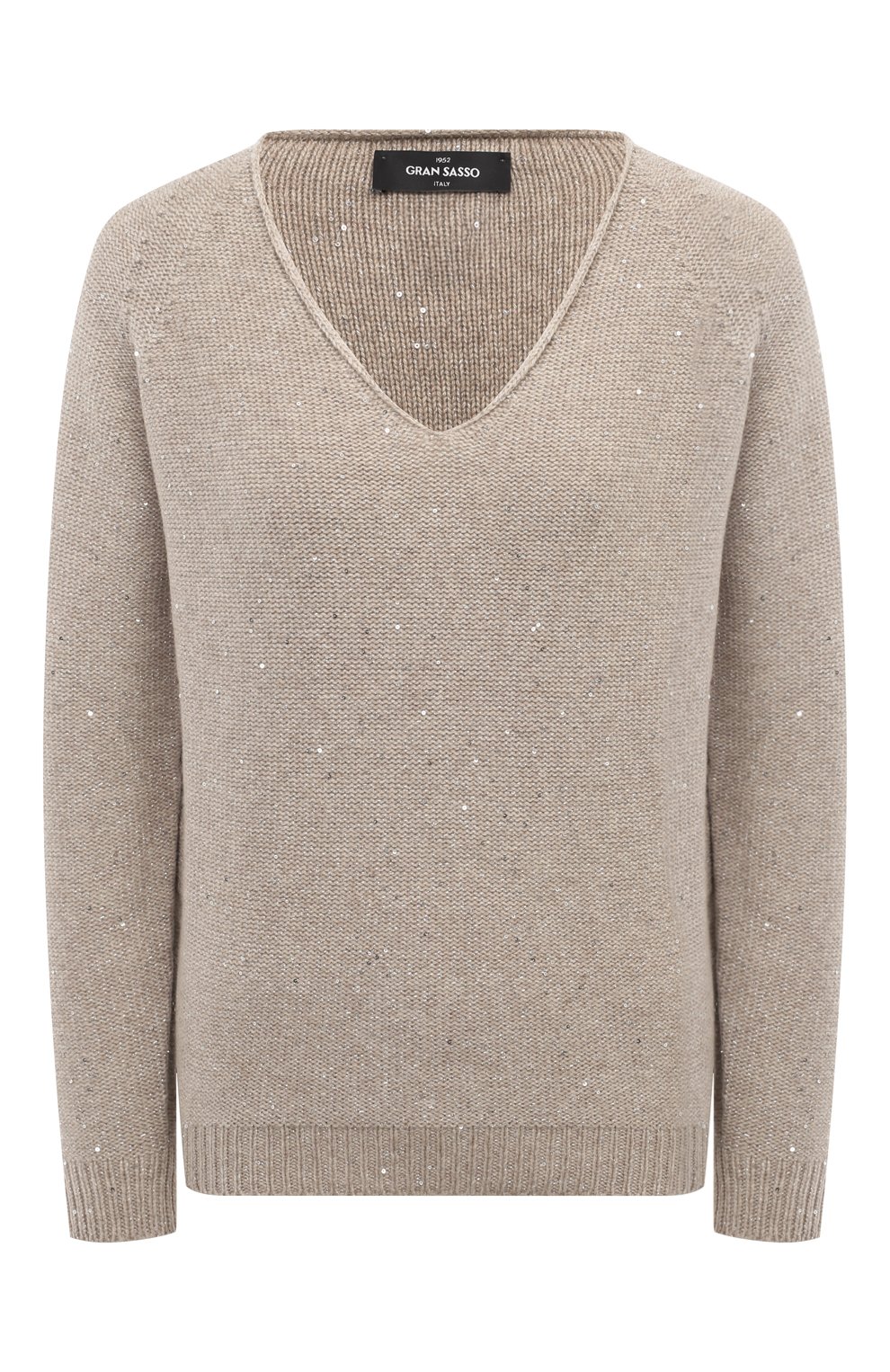 Пуловер из шерсти и вискозы GRAN SASSO бежевого цвета по цене 46850 руб., арт. 14201/33000, фото 1 Пуловер из шерсти и вискозы GRAN SASSO, арт. 14201/33000, фото 1