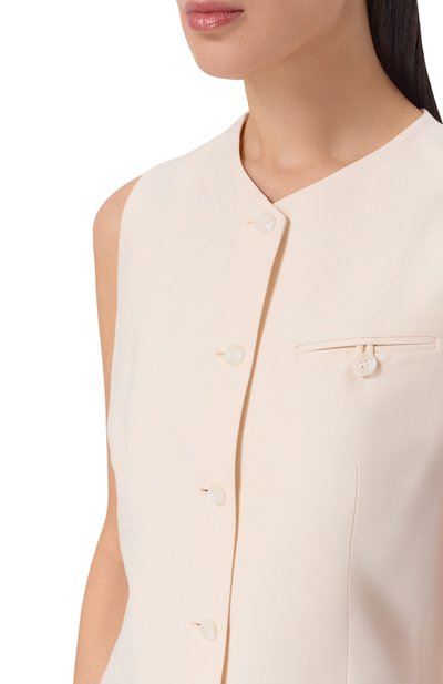 Жилет из шерсти и шелка 12 STOREEZ, арт. 136831, фото 5